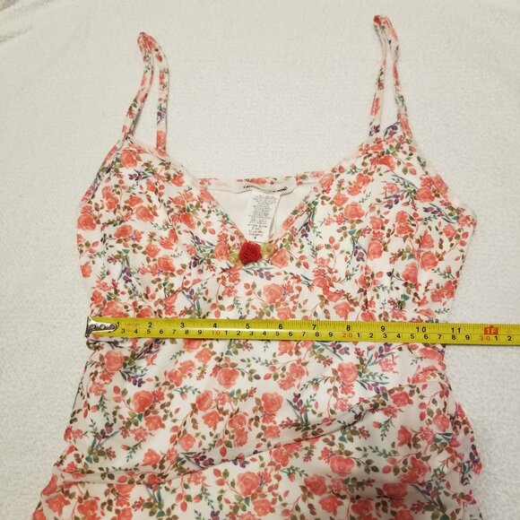 NWT Pink Floral Bodycon Maxi Long Dress Rosette Rose w/ Side Slit Medium Ruched - Picture 12 of 15